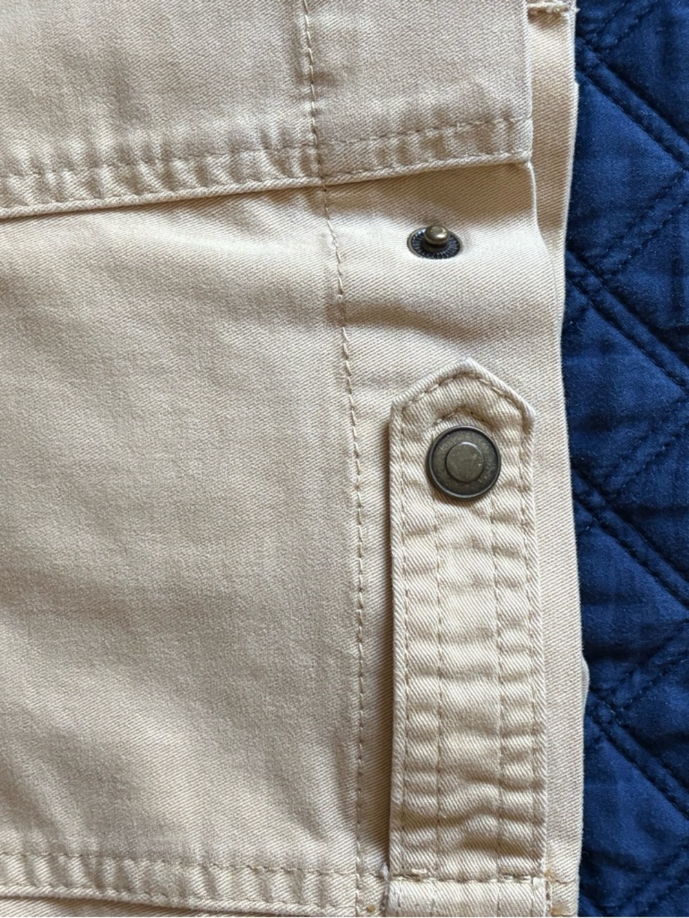 Chicos western soft cotton blend light tan embroidered detail jacket size 3 - Picture 8 of 8